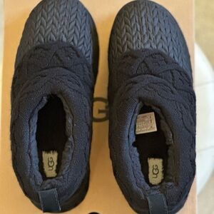 UGG Black Slippers Cozy Slip-On Comfort